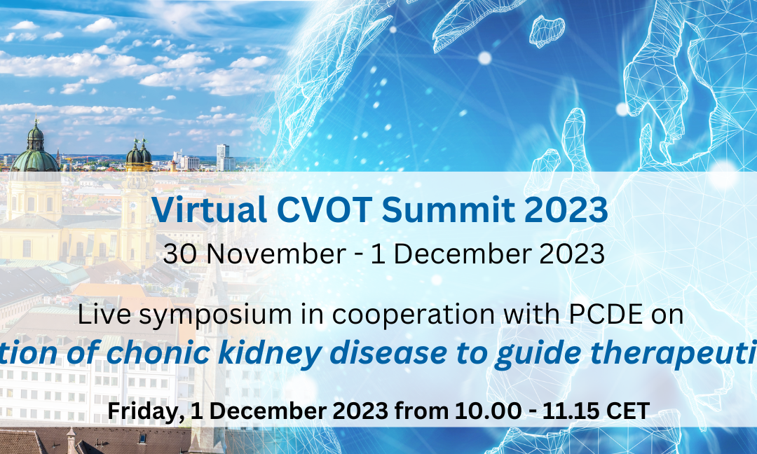 CVOT Summit 2023, streaming of symposium in cooperation with PCDE